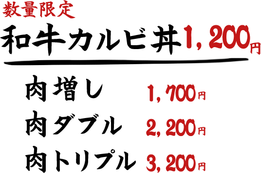 丼やまのの「和牛カルビ丼」01